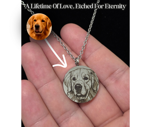 The Double Sided Pet Portrait Medallion